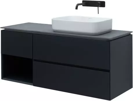 Тумба под раковину Allen Brau Infinity 120 R черный матовый