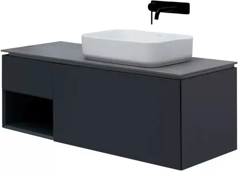 Тумба под раковину Allen Brau Infinity 120 R черный матовый