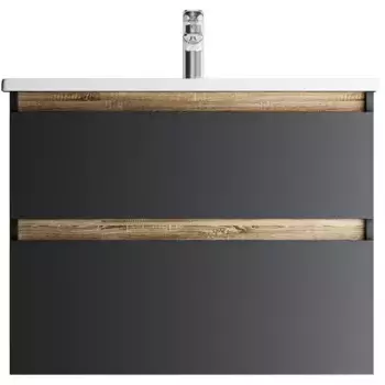 Тумба под раковину AM.PM X-Joy 80, подвесная, черная матовая