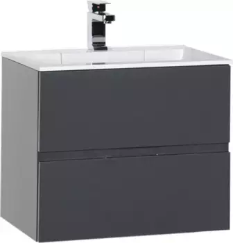 Тумба под раковину Aquanet Алвита 70 серый антрацит