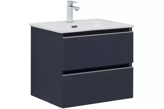 Тумба под раковину Aquanet Вега 70 синий, маренго