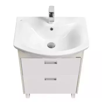 Тумба под раковину Aquaton Бекка 60 белый - светлое дерево