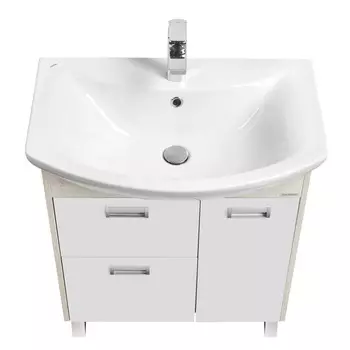 Тумба под раковину Aquaton Бекка 70 белый - светлое дерево