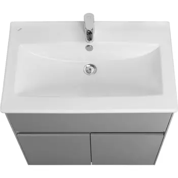 Тумба под раковину Aquaton Форест 75 серый матовый