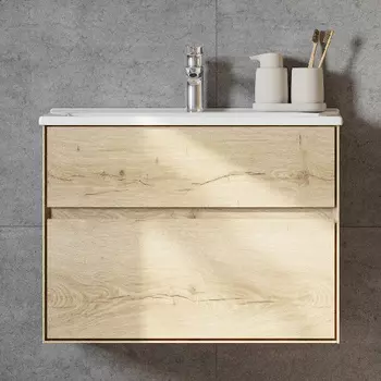 Тумба под раковину AQUATON Либерти 75 дуб эльвезия