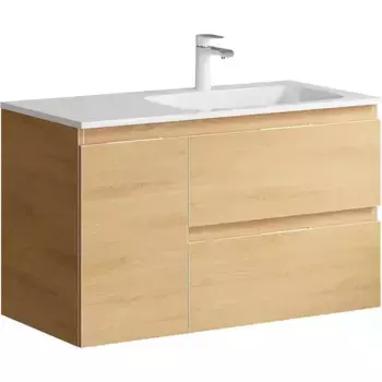 Тумба под раковину Aqwella Accent 90 светлое дерево