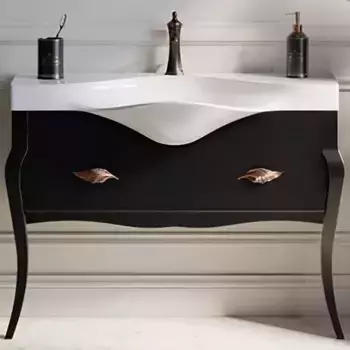 Тумба под раковину Aqwella Borgia 115 черная