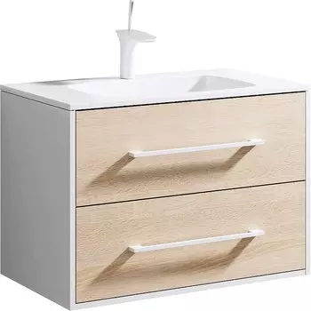 Тумба под раковину Aqwella Маями 75 светлое дерево