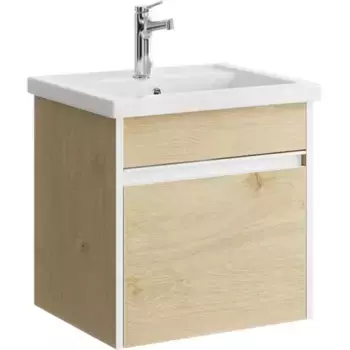 Тумба под раковину без столешницы Aqwella Urban 50, подвесная, дуб давос
