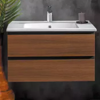 Тумба под раковину Armadi Art Capolda 85 dark wood