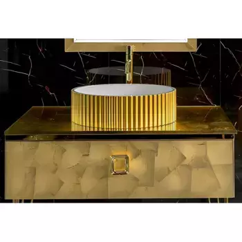 Тумба под раковину Armadi Art Lucido 80 золото