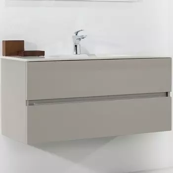 Тумба под раковину Armadi Art Vallessi 100 бежевый матовый