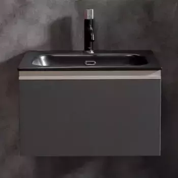 Тумба под раковину Armadi Art Vallessi 60 антрацит, матовая