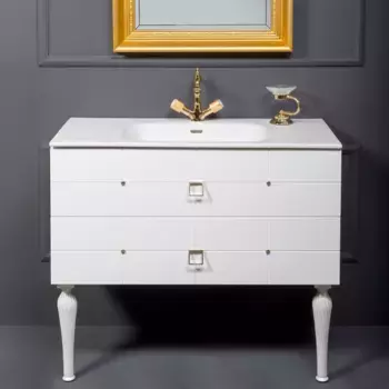 Тумба под раковину Armadi Art Vallessi Avangarde Piazza 100 белая