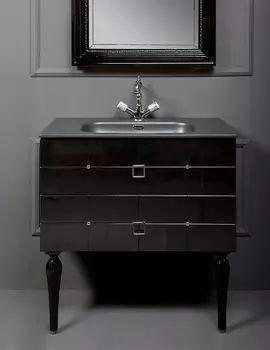 Тумба под раковину Armadi Art Vallessi Avangarde Piazza 80 черный - хром