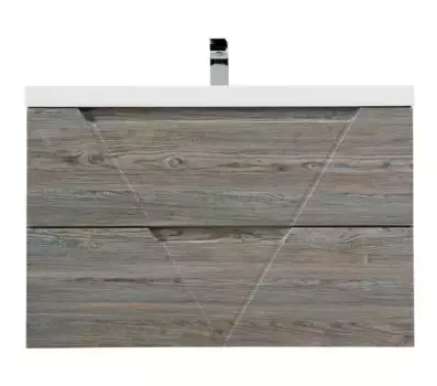 Тумба под раковину BelBagno Vittoria 100 серый - коричневый