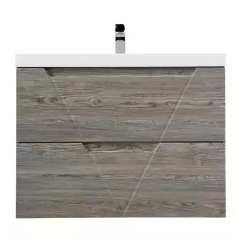 Тумба под раковину BelBagno Vittoria 80 серый - коричневый