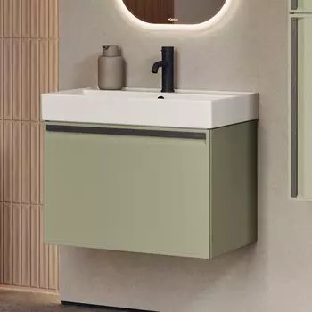 Тумба под раковину без столешницы Aqwella Pure 65 шалфей зелёный