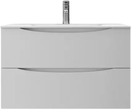 Тумба под раковину без столешницы BOND Cube T01805 80 подвесная, белая матовая