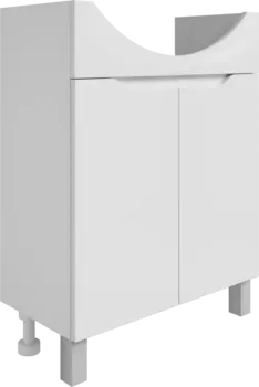 Тумба под раковину без столешницы DIWO Адлер 65 напольная, глянцевая белая