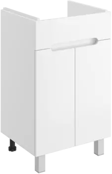 Тумба под раковину без столешницы DIWO Коломна 50 напольная, глянцевая белая