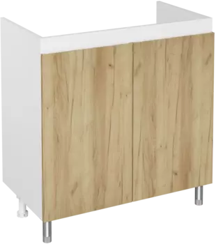 Тумба под раковину без столешницы DIWO Кострома 80 напольная, дуб крафт