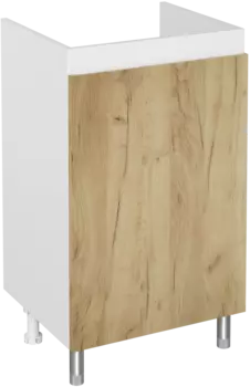 Тумба под раковину без столешницы DIWO Кострома 50 напольная, дуб крафт