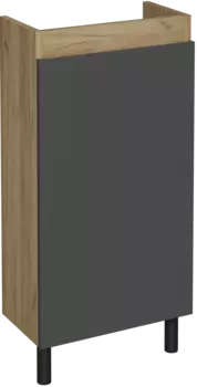 Тумба под раковину без столешницы DIWO Кострома 40 напольная, антрацит