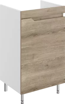 Тумба под раковину без столешницы DIWO Воронеж 50 напольная, ореховый дубослив