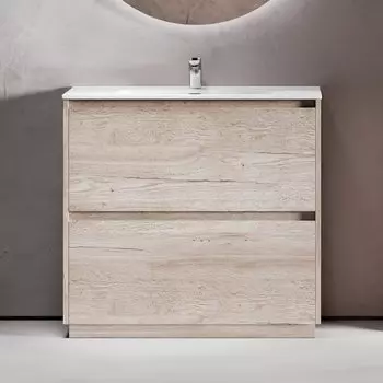 Тумба под раковину без столешницы Sancos Libra Floor 90 дуб галифакс натуральный