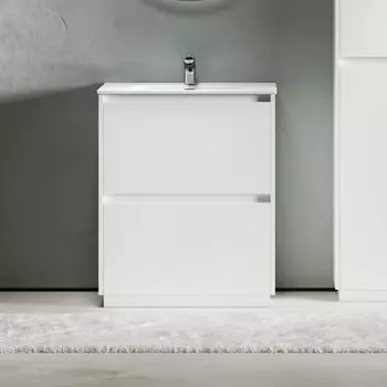 Тумба под раковину без столешницы Sancos Libra Floor 70 белый глянец