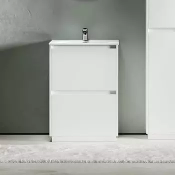 Тумба под раковину без столешницы Sancos Libra Floor 60 белый глянец