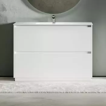 Тумба под раковину без столешницы Sancos Libra Floor 120 белый глянец