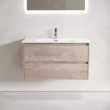 Тумба под раковину без столешницы Sancos Libra 90 дуб галифакс натуральный