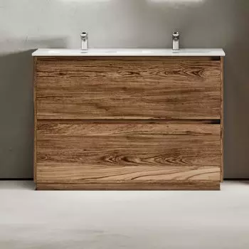 Тумба под раковину без столешницы Sancos Libra Floor 120 двойная, дуб чарльстон