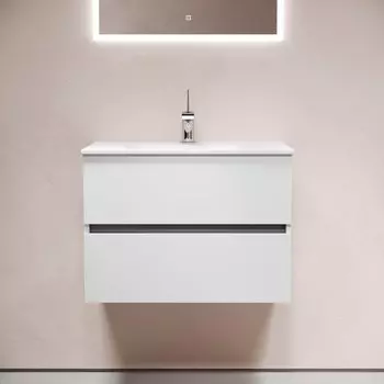 Тумба под раковину без столешницы Sancos Urban 70 белый глянец