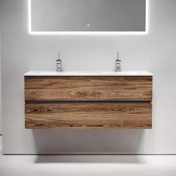 Тумба под раковину без столешницы Sancos Urban 120 двойная, дуб чарльстон