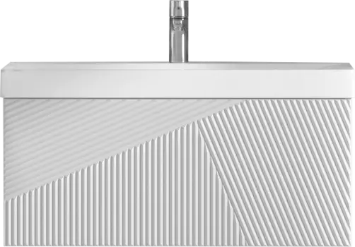 Тумба под раковину без столешницы Velvex Edge 80.1Y подвесная, белая