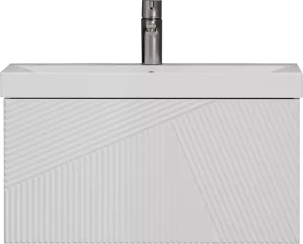 Тумба под раковину без столешницы Velvex Edge 70.1Y подвесная, белая