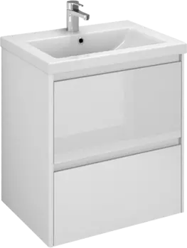 Тумба под раковину без столешницы Velvex Klaufs 60.2Y белая, подвесная