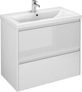 Тумба под раковину без столешницы Velvex Klaufs 80.2Y белая, подвесная