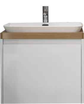 Тумба под раковину без столешницы Velvex Klaufs 56*60.1Y белая, подвесная