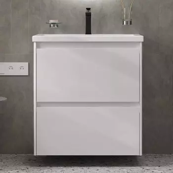 Тумба под раковину без столешницы Velvex Klaufs 70.2Y белая, подвесная