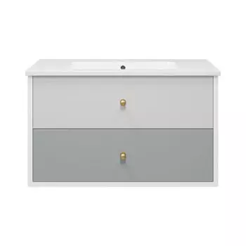 Тумба под раковину Brevita Анастейша 100х57 серый (Ана-06100-01-012Я)