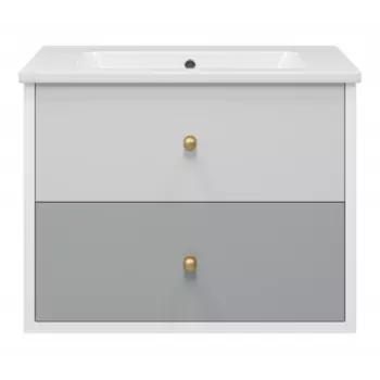 Тумба под раковину Brevita Анастейша 80х57 серый (Ана-06080-01-012Я)