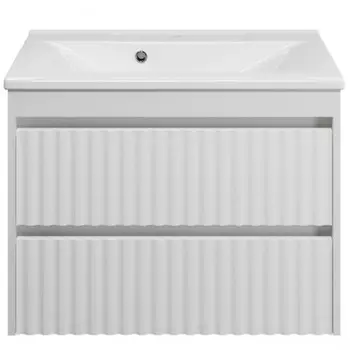 Тумба под раковину Brevita Balaton 75, подвесная, белая