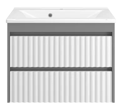 Тумба под раковину Brevita Balaton 75, подвесная, комбинированная