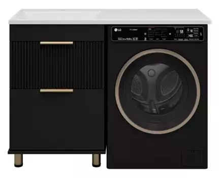 Тумба под раковину Brevita Enfida 60 черная матовая