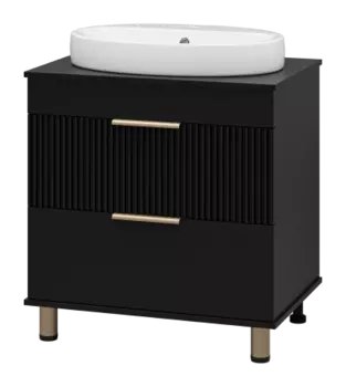 Тумба под раковину Brevita Enfida 70 черная матовая
