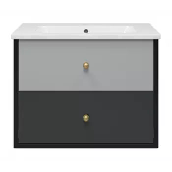 Тумба под раковину Brevita Кристиан 80 Кри-06080-01-012Я серая